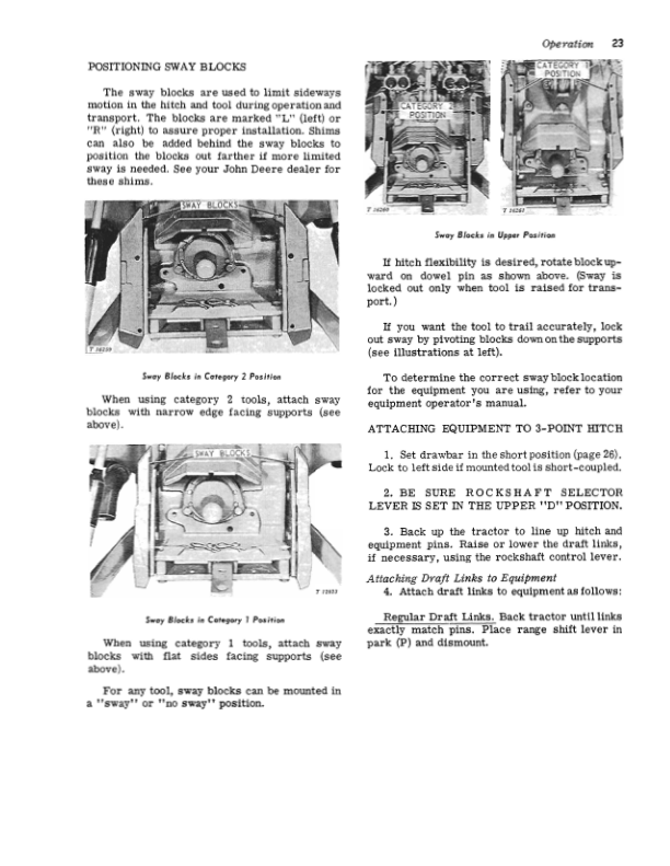 John Deere 400 Tractors Operator’s Manuals (OMT32425) Workshop Guide