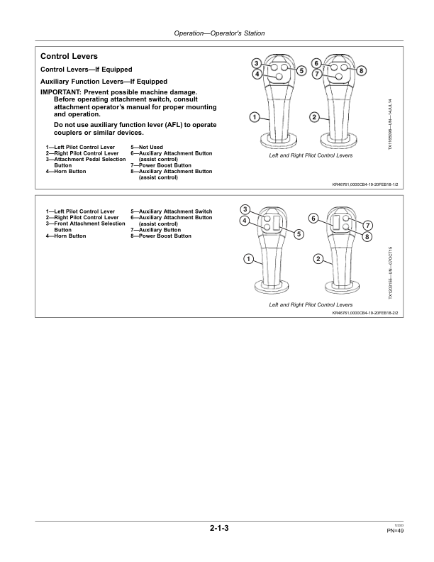 John Deere 230GW Excavators Operator’s Manuals (OMT356703X19) Workshop Guide