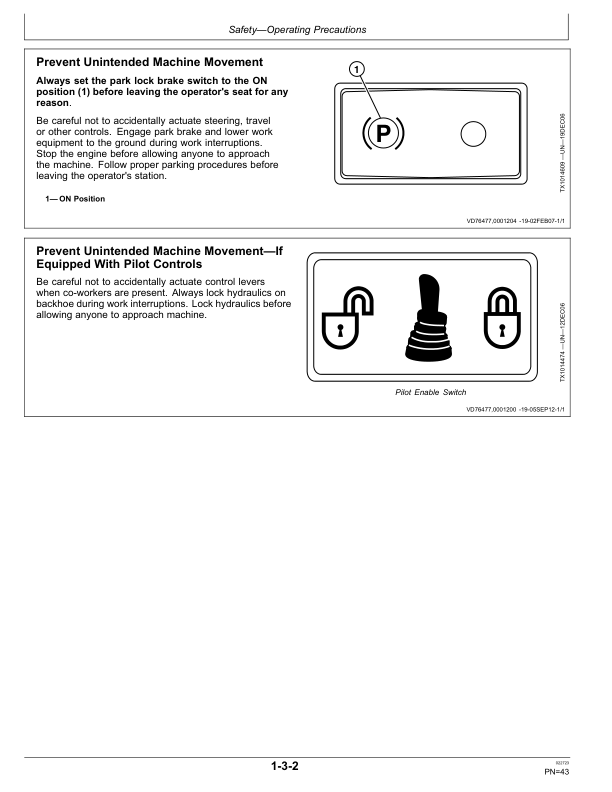 John Deere 310L Backhoe Loaders Operator’s Manuals (OMT357550X19) Workshop Guide