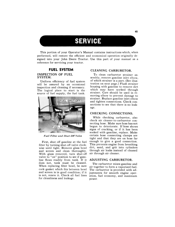 John Deere Tractor 420 Row-Crop Utility (100001-) Operator’s Manual (OMT37756) Workshop Guide