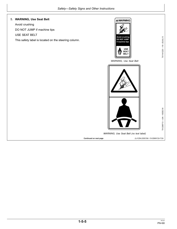 John Deere 870G, 870GP, 872G, 872GP Motor Graders Operator’s Manuals (OMT390950X19) Workshop Guide
