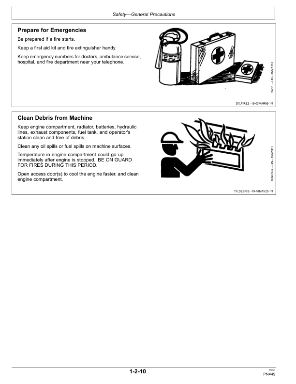 John Deere 870G, 872G, 870GP, 872GP Motor Graders Operator’s Manuals (OMT390958X19) Workshop Guide