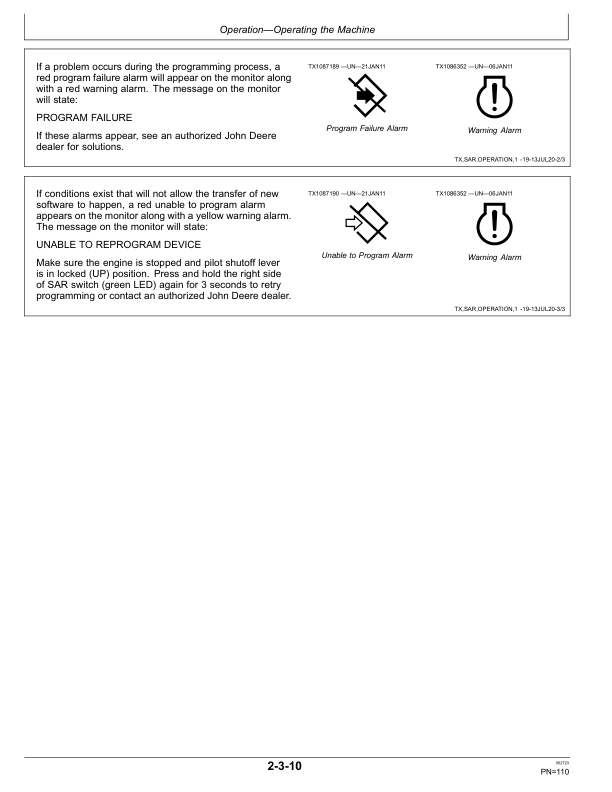 John Deere 130G, 130GLC Excavators Operator’s Manuals (OMT407103X19) Workshop Guide