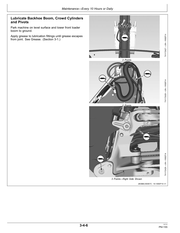 John Deere 310L EP Backhoe Loaders Operator’s Manuals (OMT410085X19) Workshop Guide