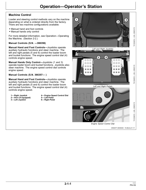 John Deere 312GR, 314G Skid Steers Operator’s Manuals (OMT413076X19) Workshop Guide