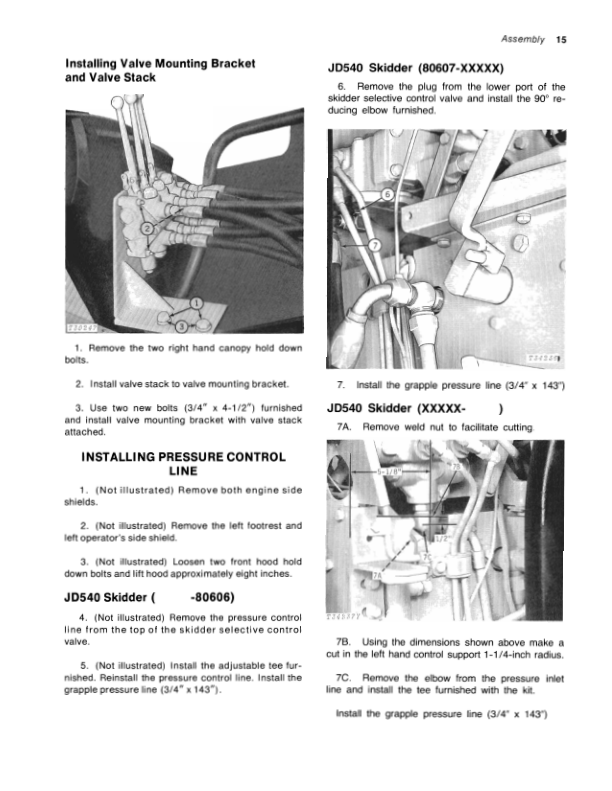John Deere 3605 Attachments Operator’s Manuals (OMT44791) Workshop Guide
