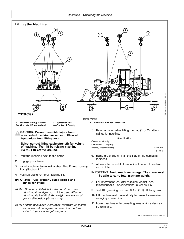 John Deere 644 G Loaders Operator’s Manuals (OMT471622X019) Workshop Guide