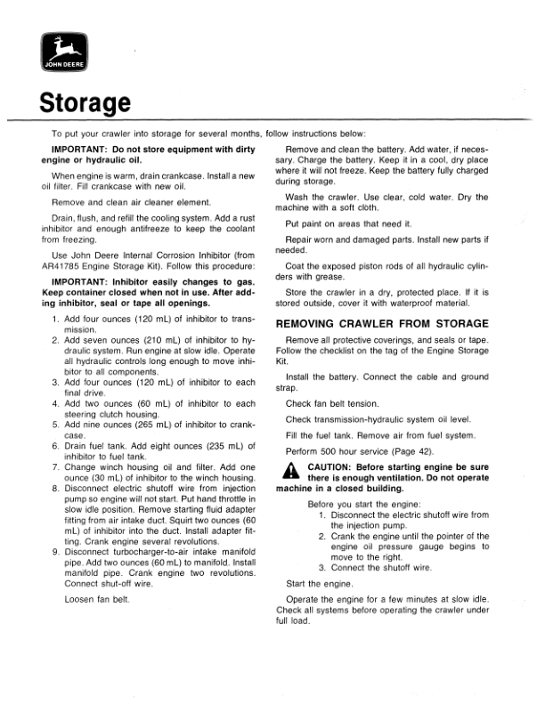 John Deere 450C Crawlers Operator’s Manuals (OMT71338) Workshop Guide