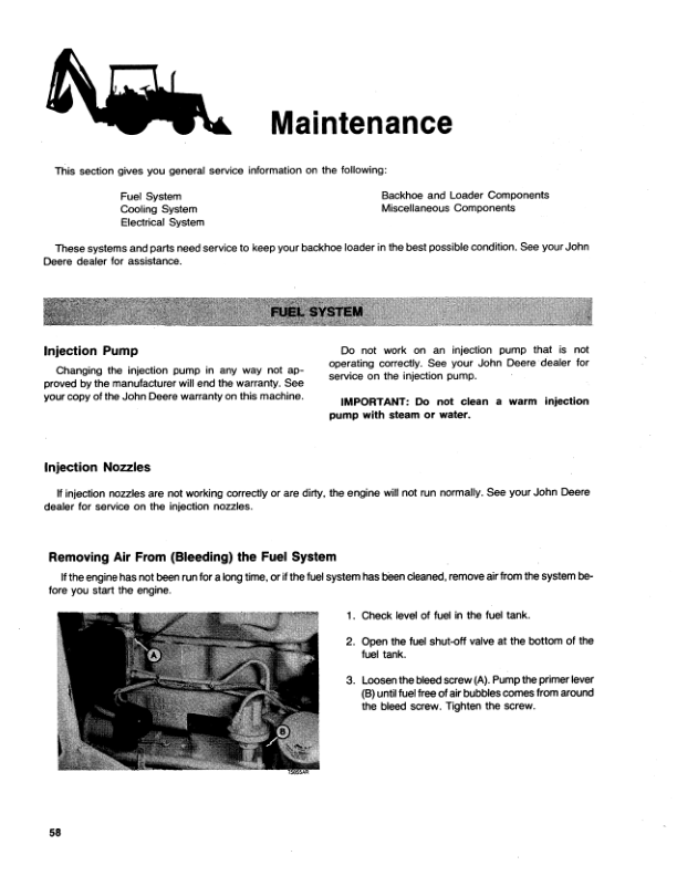 John Deere 310B Backhoes Operator’s Manuals (OMT79465) Workshop Guide
