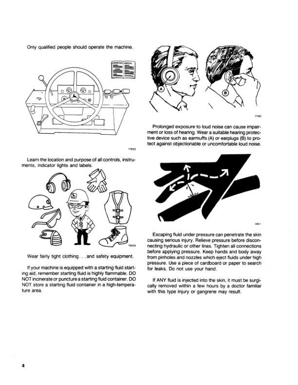John Deere 480C Forklifts Operator’s Manuals (OMT79702) Workshop Guide