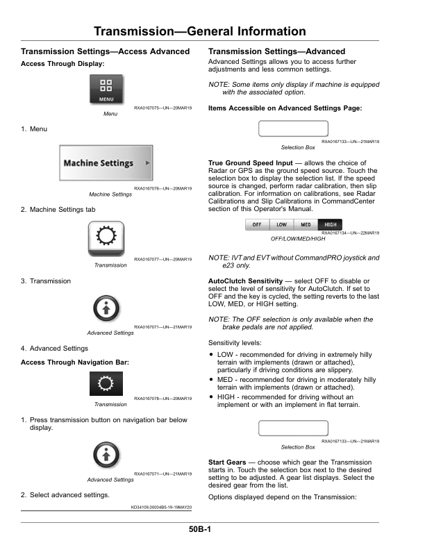 John Deere 8RX Tractors (806001-) (North America H2) Operator’s Manual (OMTA28861) Workshop Guide