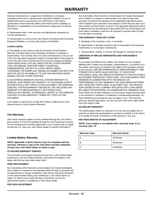 John Deere 1600, 1620 Wide Area Mower (North America) (010001-) Operator’s Manual (OMTCU14531E) Workshop Guide