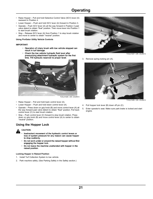 John Deere TC125 Turf Collection System Operator’s Manual (OMTCU28197) Workshop Guide