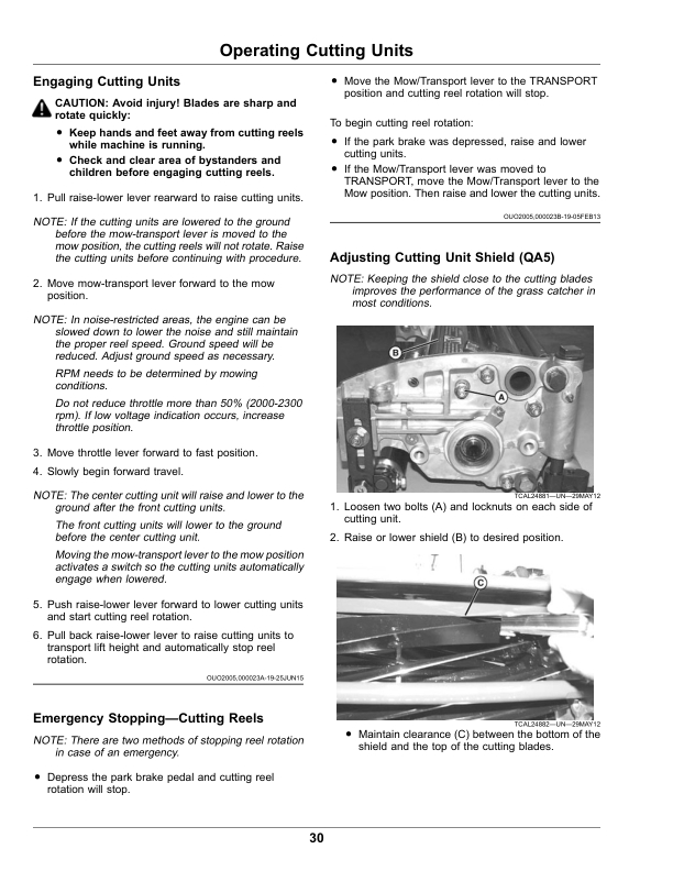 John Deere 2500B & 2500E Hybrid Riding Greens Mower Export Edition (060001-080000) Operator’s Manual (OMTCU29200) Workshop Guide