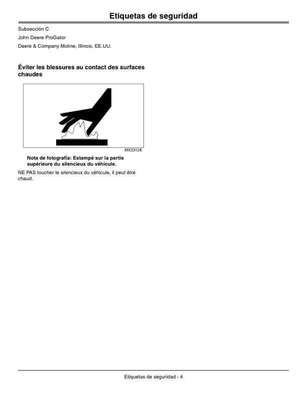 John Deere ProGator Utility Vehicle 2020A,2030A (NA) (050001-) Operator’s Manual (OMTCU29535) Workshop Guide