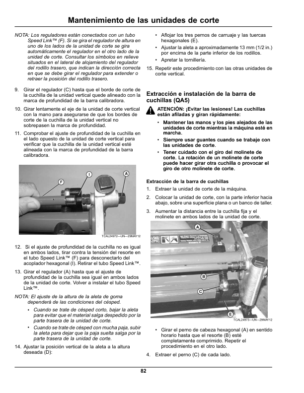 John Deere 2500B PrecisionCut, 2500E E-Cut Hybrid Riding Greens Mower(080001-)(North American) Operator’s Manual (OMTCU33601) Workshop Guide