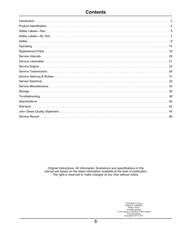 John Deere 1200H Bunker & Field Rake North America (080001-085000) Operator’s Manual (OMTCU38880) Workshop Guide