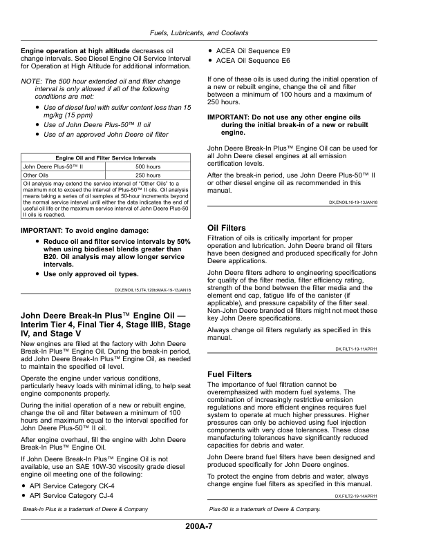 John Deere 5075M, 5095M, 5105M, 5105MH, 5120M (FT4) Tractors (Australia, New Zealand) Operator’s Manual (OMTR127862) Workshop Guide