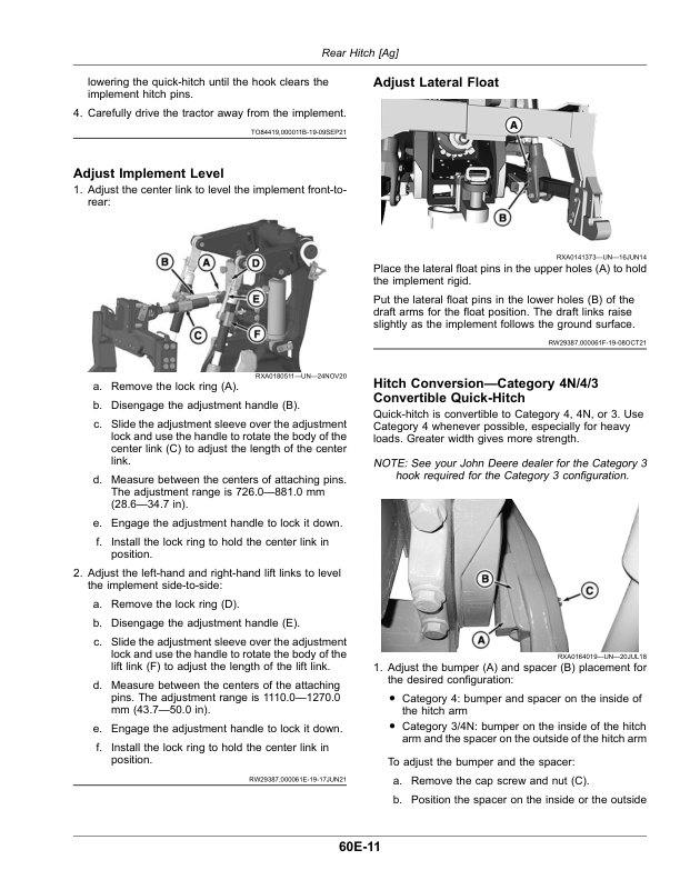 John Deere 9R Tractor (Serial No. 090000-) Export Edition Operator’s Manual (OMTR138000) Workshop Guide