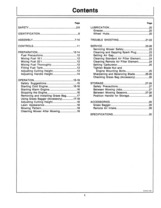 John Deere 21-Inch Commercial Walk-Behind Rotary Mower Operator’s Manual (OMTY20589) Workshop Guide
