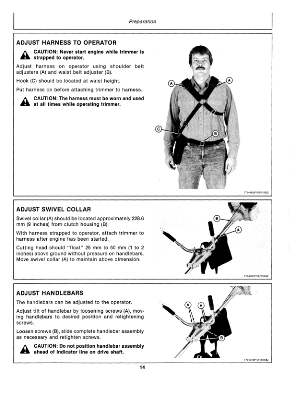 John Deere 450G Gas Trimmer/Cutter (Subs with OMM122063) Operator’s Manual (OMTY20608) Workshop Guide