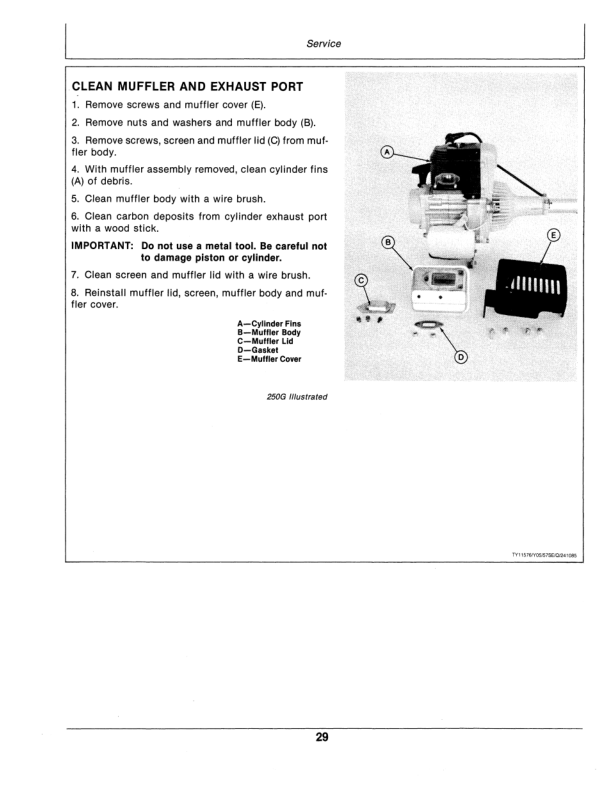 John Deere 250G (022801-) & 350G (011001-)(Subs with OMM122063) Operator’s Manual (OMTY20798) Workshop Guide