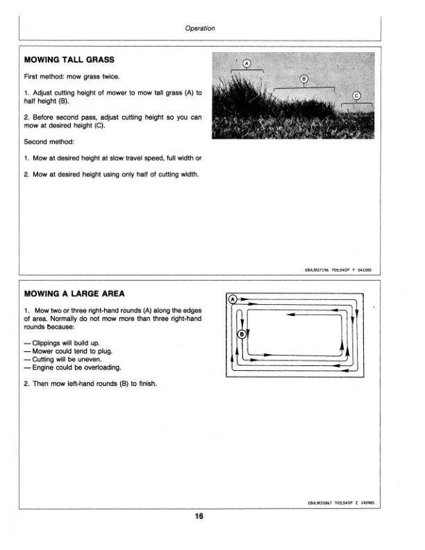 John Deere 20 Inch Rotary Mowers Operator’s Manual (OMTY20800) Workshop Guide