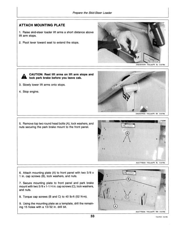 John Deere 10 Backhoe Operator’s Manual (OMTY20801) Workshop Guide