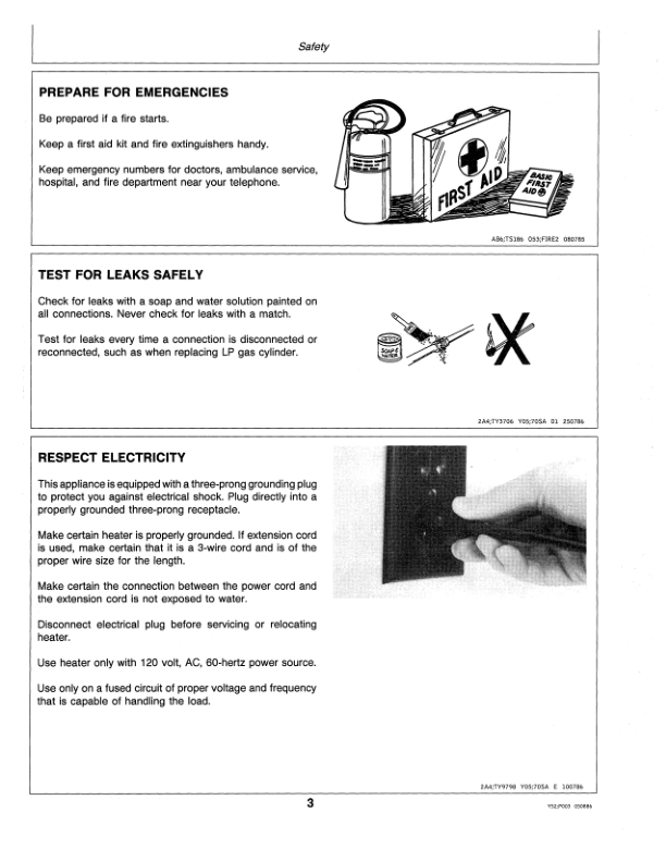 John Deere P150 LP Gas Portable Space Heater Operator’s Manual (OMTY20852) Workshop Guide