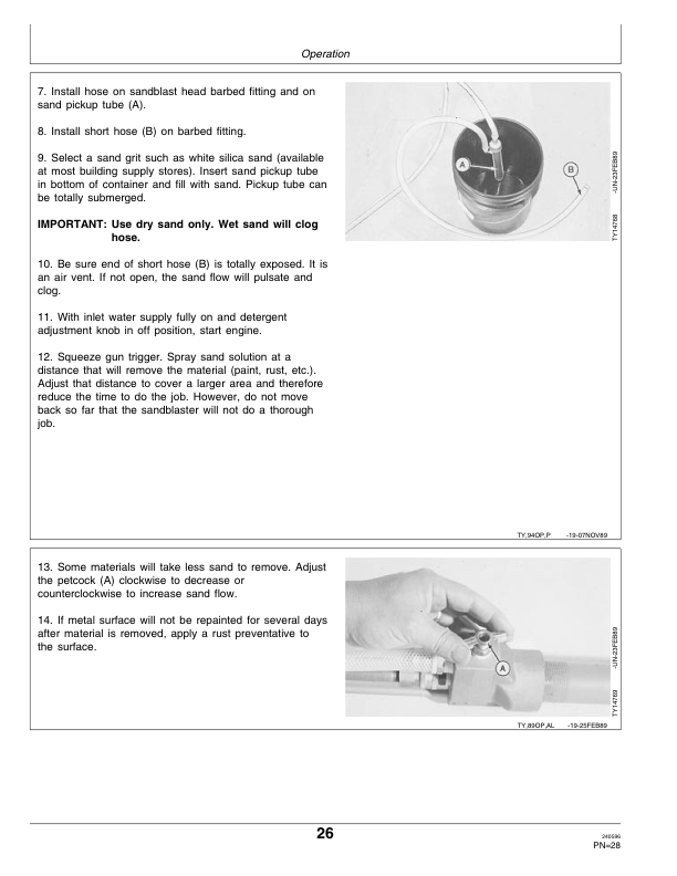 John Deere 210G & 214G High Pressure Washers Operator’s Manual (OMTY21585) Workshop Guide