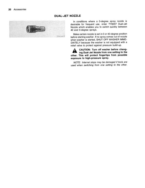 John Deere A16 High-Prssure Washer Operator’s Manual (OMTY3825) Workshop Guide