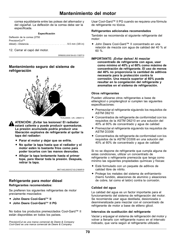 John Deere 2700 PrecisionCut, 2700 E-Cut Hybrid, 2750 PrecisionCut, 2750 E-Cut Hybrid Triplex Mower (North American) Operator’s Manual (OMUC10822) Workshop Guide