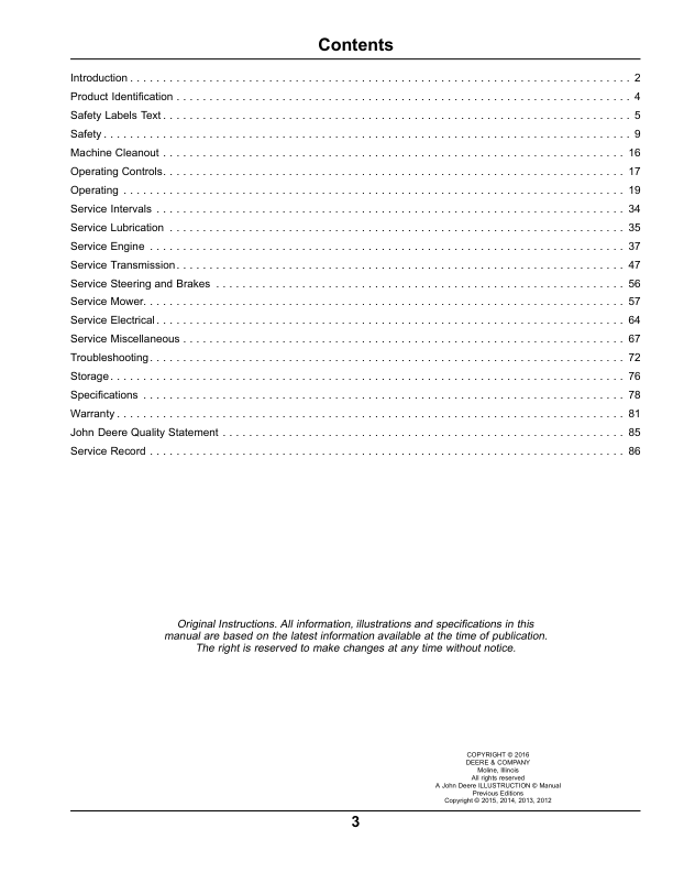 John Deere 648R, 652R, 652R EFI, 661R, & 661R EFI QuikTrakPro (North America) (050001-) Operator’s Manual (OMUC12032E) Workshop Guide