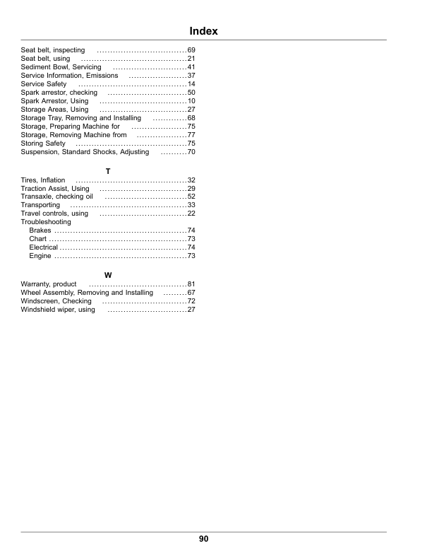 John Deere M-Gator A3-T Utility Vehicles Operator’s Manual (OMUC14277) Workshop Guide