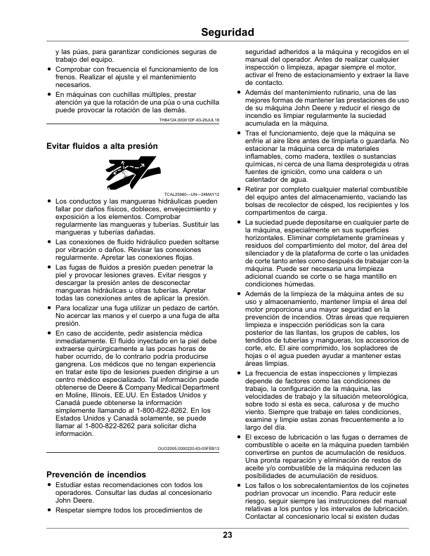 John Deere 1550, 1570, 1575, 1580, 1585 Series TerrainCut Front Mowers (050001-070000) (North American) Multi-Lingual Document: ENG/SPA Operator’s Manual (OMUC17865) Workshop Guide