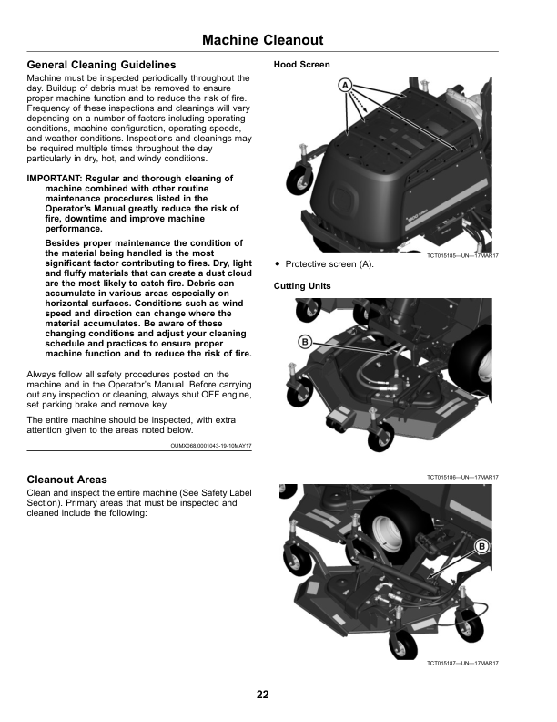 John Deere Wide Area Mower 1600 Series III Turbo (North America) (600001-) Operator’s Manual (OMUC19838E) Workshop Guide
