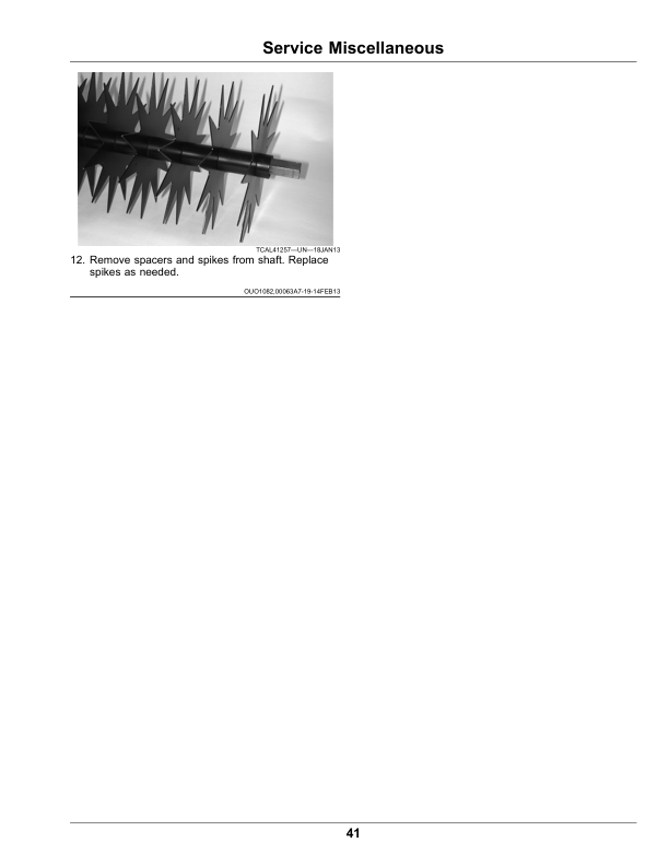 John Deere 1200A Bunker Rakes Operator’s Manual (OMUC20213) Workshop Guide