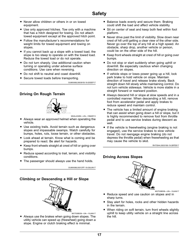 John Deere RSX860E, RSX860M Gator Utility Vehicles Operator’s Manual (OMUC22065) Workshop Guide