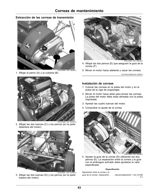 John Deere 180SL, 220SL, 260SL PrecisionCut Walk Greens Mower (North American) Operator’s Manual (OMUC24057) Workshop Guide