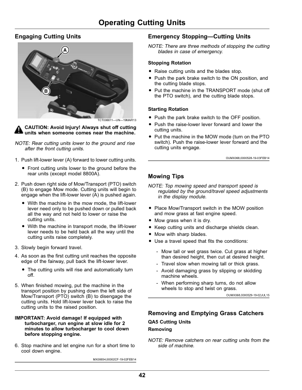 John Deere 7500A, 8000A E-Cut Hybrid Fairway Mowers (070001-090000) Operator’s Manual (OMUC24646) Workshop Guide