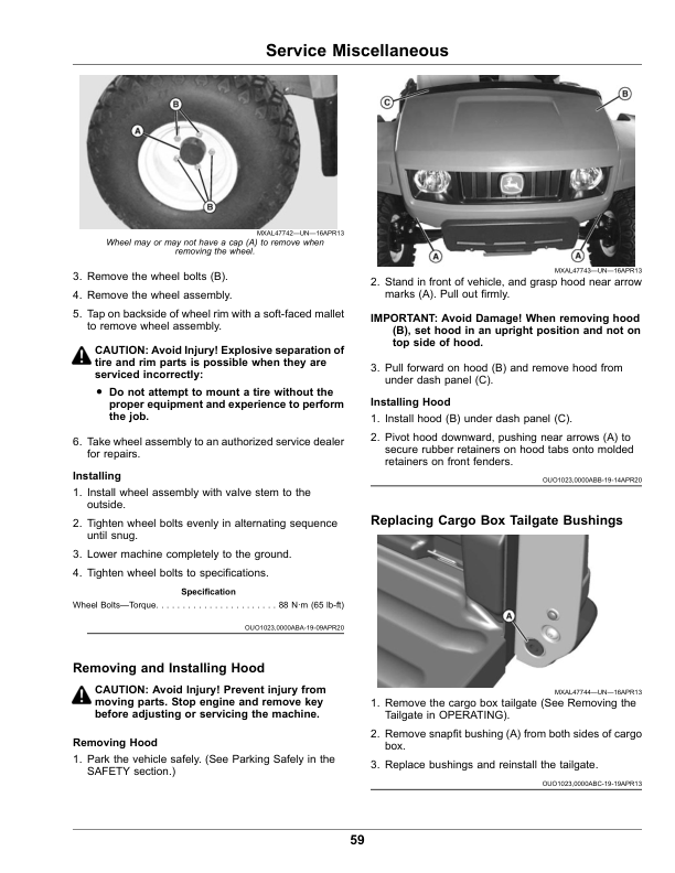 John Deere TX Gator Utility Vehicle (160001-) Operator’s Manual (OMUC25999) Workshop Guide