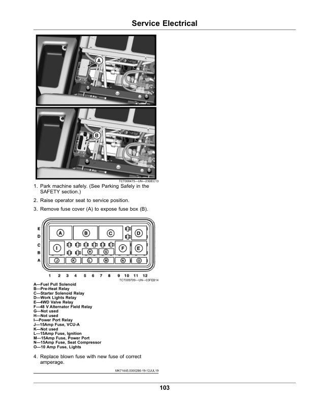 John Deere 6080A, 6500A, 6700A, PrecisionCut, 6080A, 6500A E-Cut Hybrid Fairway Mowers Operator’s Manual (OMUC26231) Workshop Guide