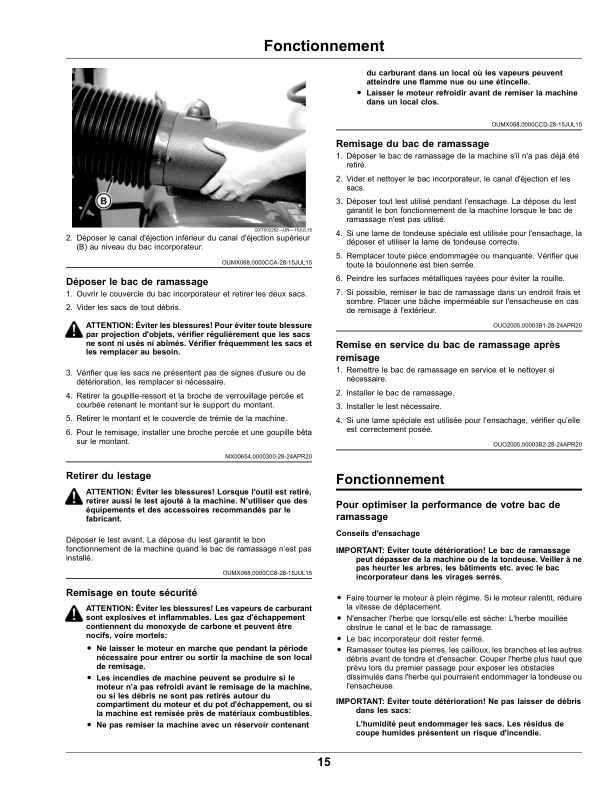 John Deere Rear Material Collection System for ZTrak Mowers (North American) Operator’s Manual (OMUC26357) Workshop Guide