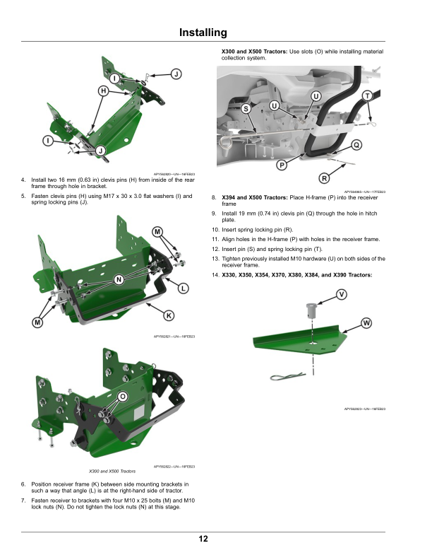 John Deere 2-Bag Material Collection System for Select Series Tractors (North American) Operator’s Manual (OMUC28146) Workshop Guide