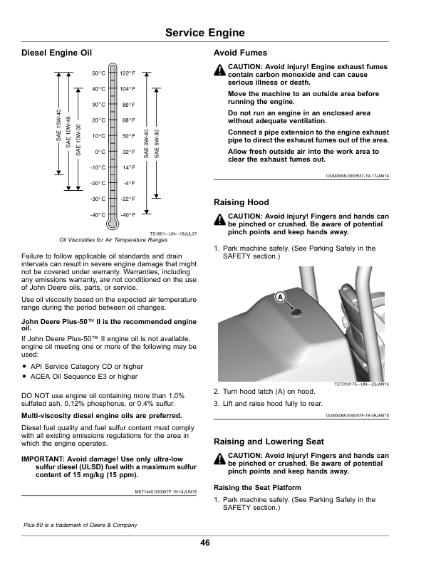 John Deere 7400A TerrainCut Trim, Surrounds Mower Serial Number 090001- (European Edition) Operator’s Manual (OMUC29450) Workshop Guide
