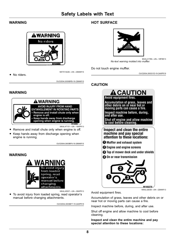 John Deere Select Series Tractor X350R (130001-) (North American) Operator’s Manual (OMUC29735) Workshop Guide