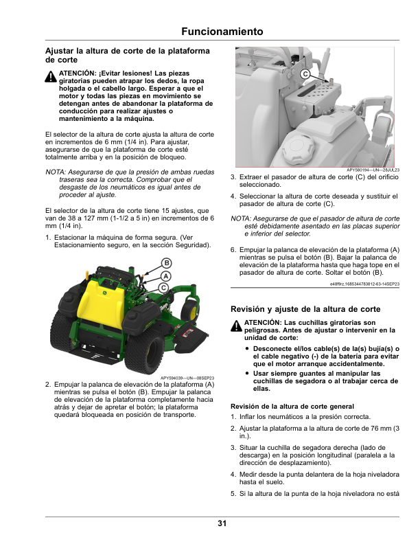 John Deere QuikTrak M&R Series (010001-) (North American), Multi-Lingual Document Eng/Spa Operator’s Manual (OMUC35289) Workshop Guide