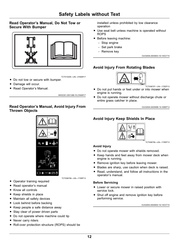 John Deere 600 Turbo TerrainCut Wide-Area Mower (680001-) (North American) Operator’s Manual (OMUC37518E) Workshop Guide