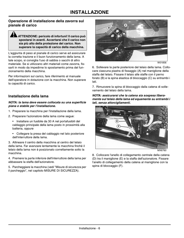 John Deere 72 Inch Straight & V-Blade (-010000) Operator’s Manual (OMVG11344) Workshop Guide