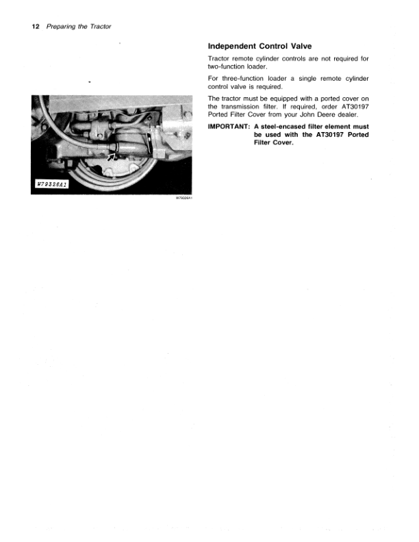 John Deere 175 Farm Loader Operator’s Manual (OMW28507) Workshop Guide